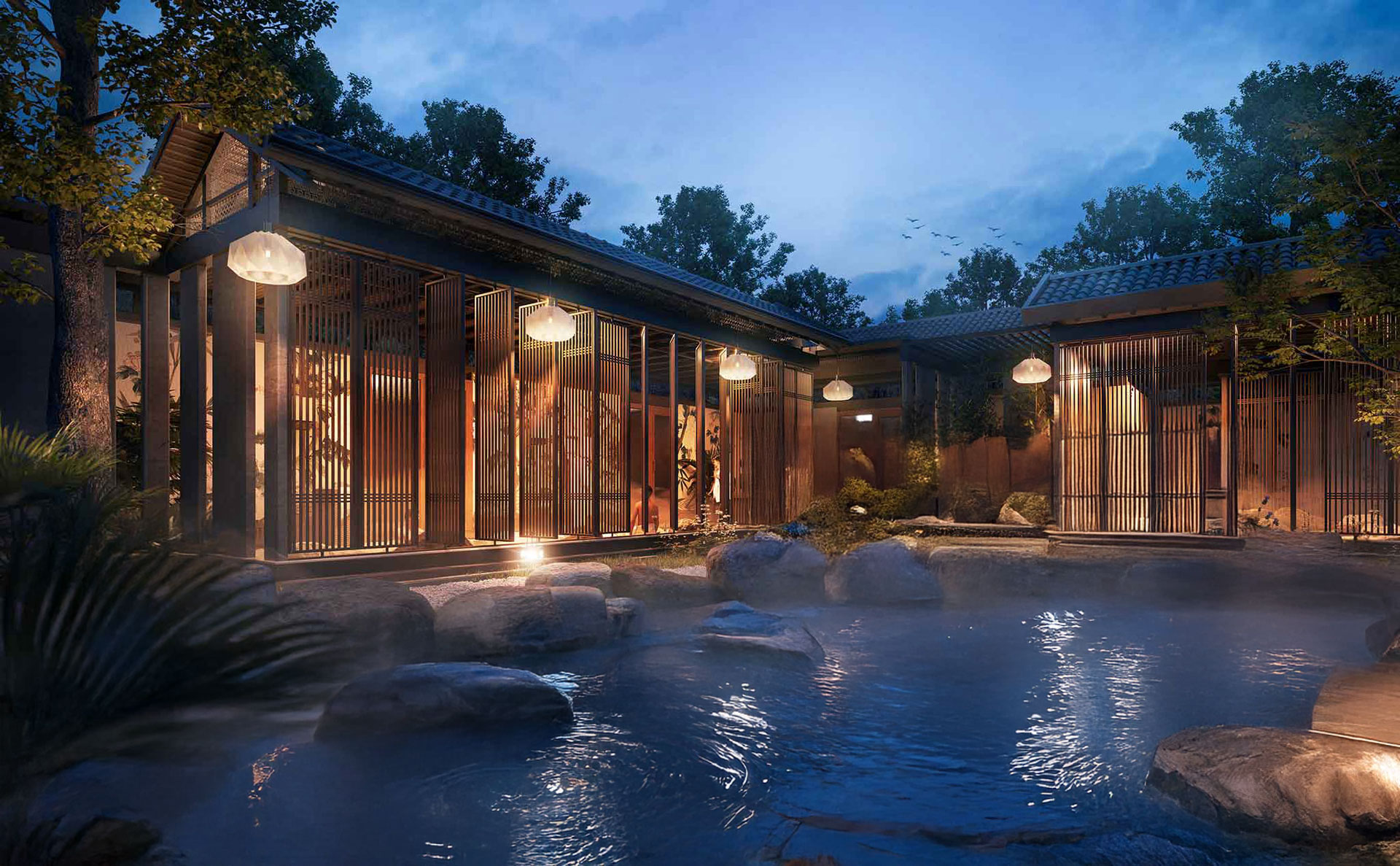 Tổ hợp khoáng nóng Mikado Onsen Retreat
